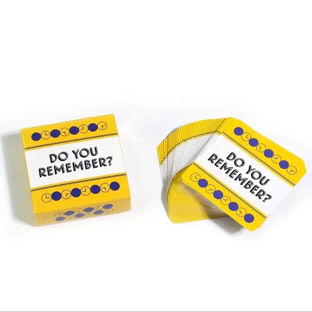 Game, “DO YOU REMEMBER” Question Game, Family Fun, New🎁